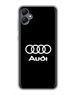 Чехол для Samsung Galaxy A05 с картинкой «Классическое лого Audi» Чехол для Samsung Galaxy A05 с картинкой «Классическое лого Audi»