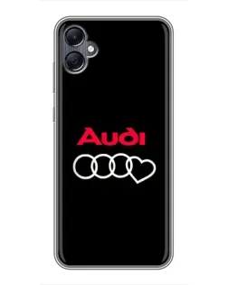 Чехол для Samsung Galaxy A05 с картинкой «Логотип Audi Heart» Чехол для Samsung Galaxy A05 с картинкой «Логотип Audi Heart»
