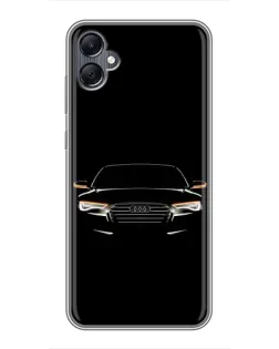Чехол для Samsung Galaxy A05 с картинкой «Audi — ночной контур» Чехол для Samsung Galaxy A05 с картинкой «Audi — ночной контур»