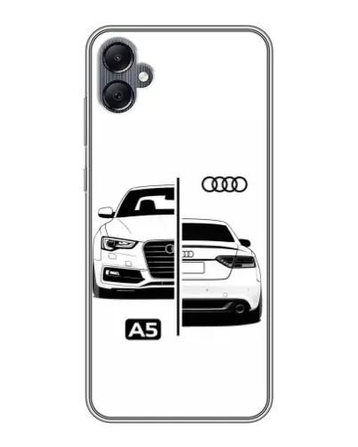Чехол для Samsung Galaxy A05 с картинкой «Audi — контрастный дизайн» Чехол для Samsung Galaxy A05 с картинкой «Audi — контрастный дизайн»