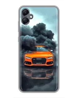 Чехол для Samsung Galaxy A05 с картинкой «Audi в облаках дыма» Чехол для Samsung Galaxy A05 с картинкой «Audi в облаках дыма»