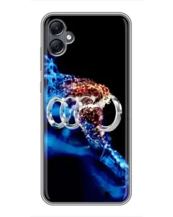 Чехол для Samsung Galaxy A05 с картинкой «Энергия лого Audi» Чехол для Samsung Galaxy A05 с картинкой «Энергия лого Audi»