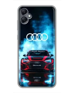 Чехол для Samsung Galaxy A05 с картинкой «Audi Sport — неон» Чехол для Samsung Galaxy A05 с картинкой «Audi Sport — неон»