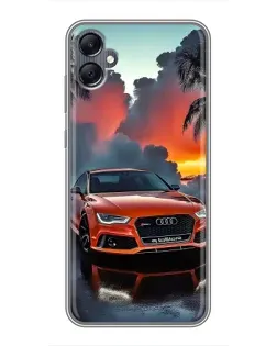 Чехол для Samsung Galaxy A05 с картинкой «Audi — закат» Чехол для Samsung Galaxy A05 с картинкой «Audi — закат»