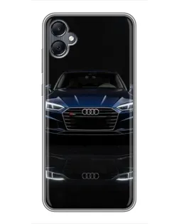 Чехол для Samsung Galaxy A05 с картинкой «Audi — ночное отражение» Чехол для Samsung Galaxy A05 с картинкой «Audi — ночное отражение»