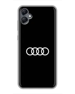 Чехол для Samsung Galaxy A05 с картинкой «Audi White Logo» Чехол для Samsung Galaxy A05 с картинкой «Audi White Logo»