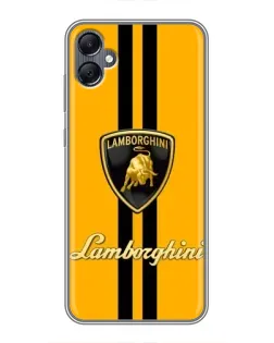 Чехол для Samsung Galaxy A05 с картинкой «Lamborghini Stripe желтый»