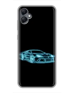 Чехол для Samsung Galaxy A05 с картинкой «Неоновый контур Lamborghini» Чехол для Samsung Galaxy A05 с картинкой «Неоновый контур Lamborghini»