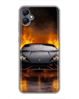 Чехол для Samsung Galaxy A05 с картинкой «Lamborghini в огне» Чехол для Samsung Galaxy A05 с картинкой «Lamborghini в огне»