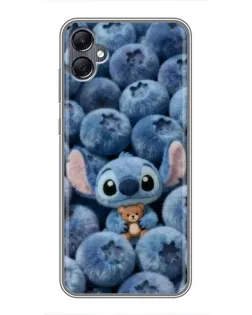 Чехол для Samsung Galaxy A05 с картинкой «Стич и голубика»
