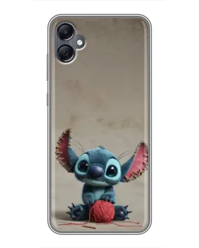 Чехол для Samsung Galaxy A05 с картинкой «Стич на коричневом фоне»