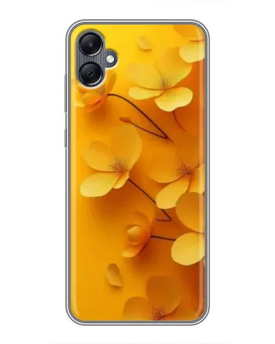Чехол для Samsung Galaxy A05 с картинкой «Золотые лепестки»