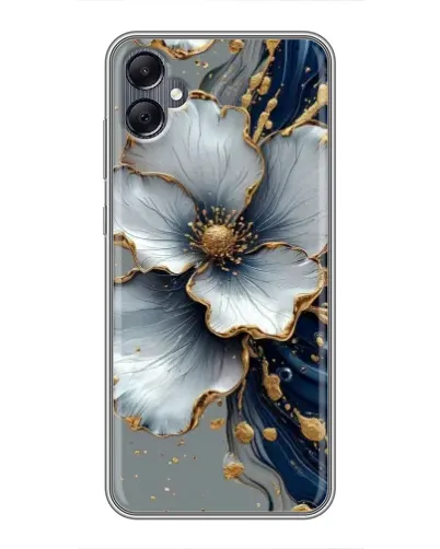 Чехол для Samsung Galaxy A05 с картинкой «Белый цветок и золотой флюид» Чехол для Samsung Galaxy A05 с картинкой «Белый цветок и золотой флюид»