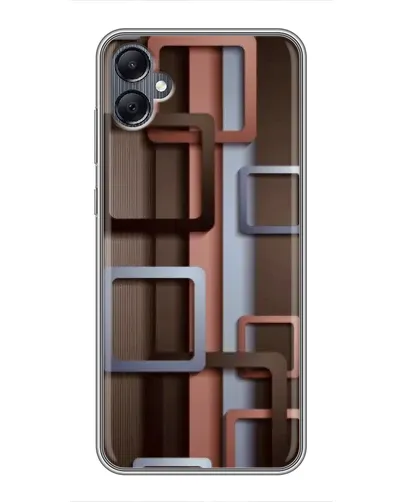 Чехол для Samsung Galaxy A05 с картинкой «Коричневые объемные квадраты» Чехол для Samsung Galaxy A05 с картинкой «Коричневые объемные квадраты»