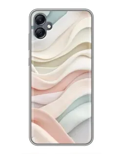 Чехол для Samsung Galaxy A05 с картинкой «Пастельные нежные волны»