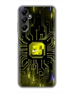 Чехол для Samsung Galaxy A05s с картинкой «Nike — золотая искра» Чехол для Samsung Galaxy A05s с картинкой «Nike — золотая искра»
