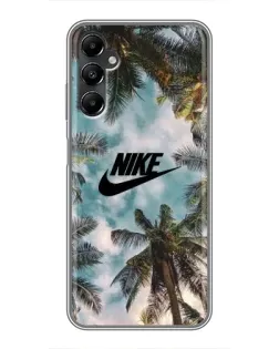 Чехол для Samsung Galaxy A05s с картинкой «Тропический принт Nike» Чехол для Samsung Galaxy A05s с картинкой «Тропический принт Nike»