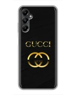 Чехол для Samsung Galaxy A05s с картинкой «Золотой логотип Gucci»