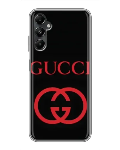 Чехол для Samsung Galaxy A05s с картинкой «Gucci — красный логотип»