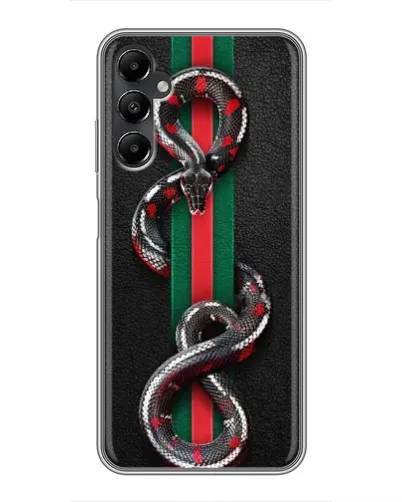 Чехол для Samsung Galaxy A05s с картинкой «Gucci — змея на полосе» Чехол для Samsung Galaxy A05s с картинкой «Gucci — змея на полосе»