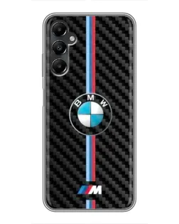 Чехол для Samsung Galaxy A05s с картинкой «Эмблема BMW и карбон» Чехол для Samsung Galaxy A05s с картинкой «Эмблема BMW и карбон»
