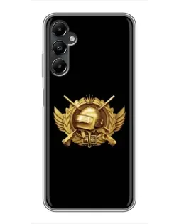 Чехол для Samsung Galaxy A05s с картинкой «PUBG — оранжевый градиент» Чехол для Samsung Galaxy A05s с картинкой «PUBG — оранжевый градиент»