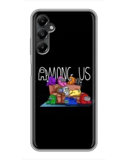 Чехол для Samsung Galaxy A05s с картинкой «Логотип Among Us» Чехол для Samsung Galaxy A05s с картинкой «Логотип Among Us»