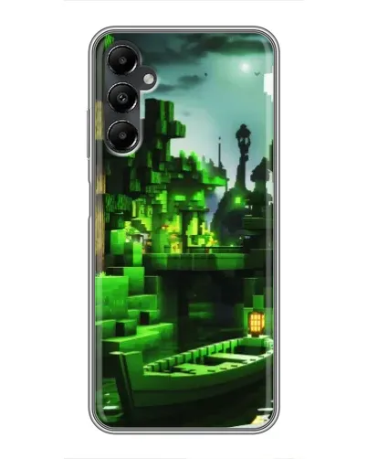 Чехол для Samsung Galaxy A05s с картинкой «Minecraft лесной пейзаж»