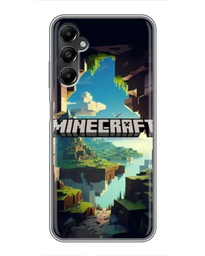 Чехол для Samsung Galaxy A05s с картинкой «Пещера Майнкрафт»