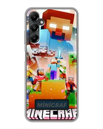 Чехол для Samsung Galaxy A05s с картинкой «Minecraft герои игры»