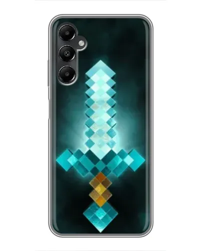 Чехол для Samsung Galaxy A05s с картинкой «Алмазный меч неон»