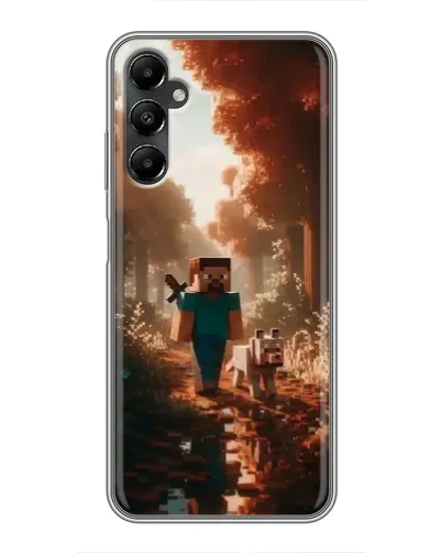 Чехол для Samsung Galaxy A05s с картинкой «Стив в лесу»
