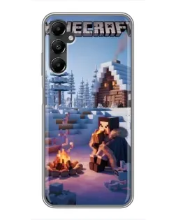 Чехол для Samsung Galaxy A05s с картинкой «Зимний Minecraft» Чехол для Samsung Galaxy A05s с картинкой «Зимний Minecraft»