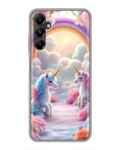 Чехол для Samsung Galaxy A05s с картинкой «Радуга и единороги» Чехол для Samsung Galaxy A05s с картинкой «Радуга и единороги»