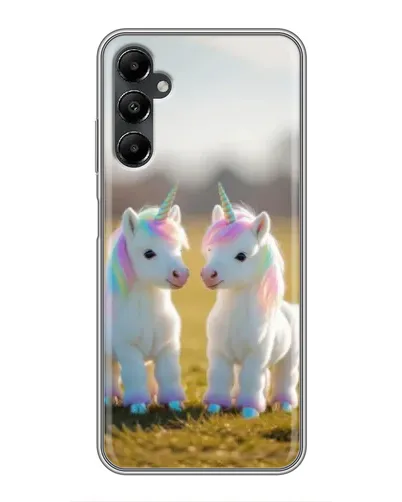Чехол для Samsung Galaxy A05s с картинкой «Пара единорогов» Чехол для Samsung Galaxy A05s с картинкой «Пара единорогов»