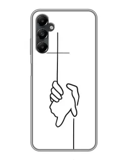 Чехол для Samsung Galaxy A05s с картинкой «Рука держит»