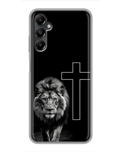 Чехол для Samsung Galaxy A05s с картинкой «Лев и Крест»
