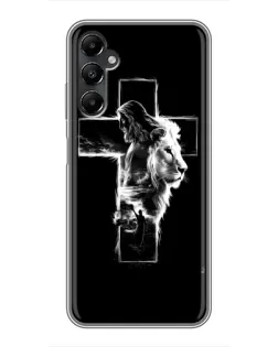 Чехол для Samsung Galaxy A05s с картинкой «Сияющий крест Jesus»
