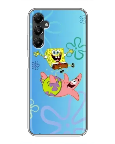 Чехол для Samsung Galaxy A05s с картинкой «Спанч Боб и Патрик»