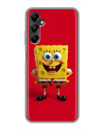 Чехол для Samsung Galaxy A05s с картинкой «Спанч Боб на красном»