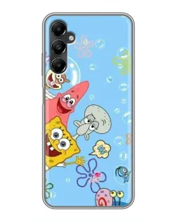 Чехол для Samsung Galaxy A05s с картинкой «Веселые пузырьки»