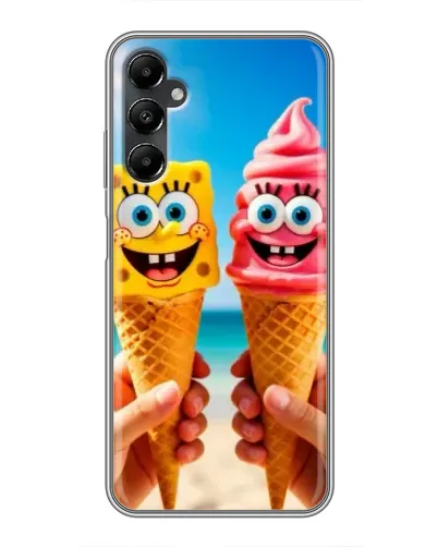 Чехол для Samsung Galaxy A05s с картинкой «Спанч Боб мороженое»