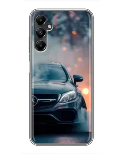 Чехол для Samsung Galaxy A05s с картинкой «Mercedes — ночной город» Чехол для Samsung Galaxy A05s с картинкой «Mercedes — ночной город»