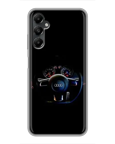 Чехол для Samsung Galaxy A05s с картинкой «Салон Audi — руль»