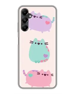 Чехол для Samsung Galaxy A05s с картинкой «Pusheen трио»