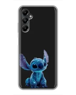 Чехол для Samsung Galaxy A05s с картинкой «Стич на черном»