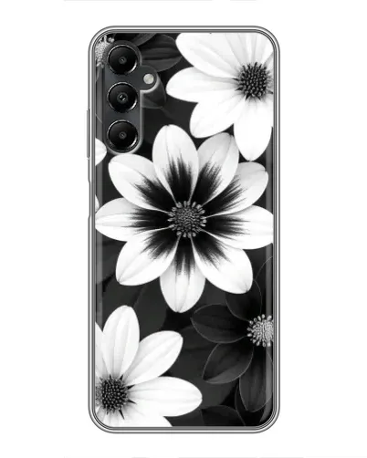 Чехол для Samsung Galaxy A05s с картинкой «Монохромные астры»
