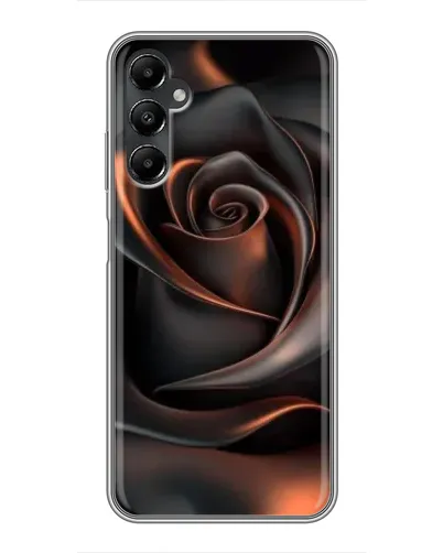 Чехол для Samsung Galaxy A05s с картинкой «Шелковая черная роза»