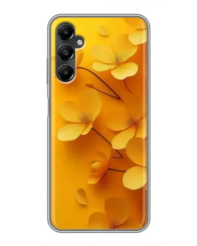 Чехол для Samsung Galaxy A05s с картинкой «Золотые лепестки»
