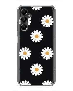 Чехол для Samsung Galaxy A05s с картинкой «Ромашки на черном» Чехол для Samsung Galaxy A05s с картинкой «Ромашки на черном»
